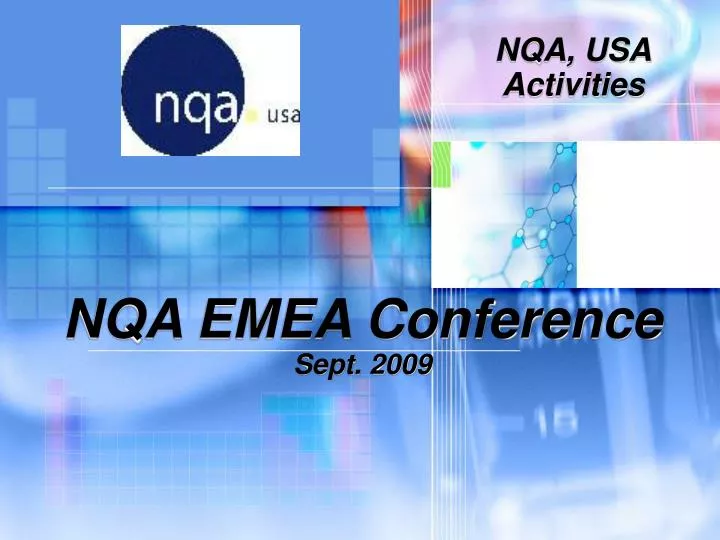 nqa emea conference sept 2009