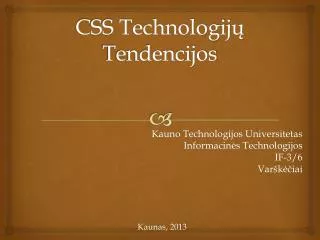 css technologij tendencijos