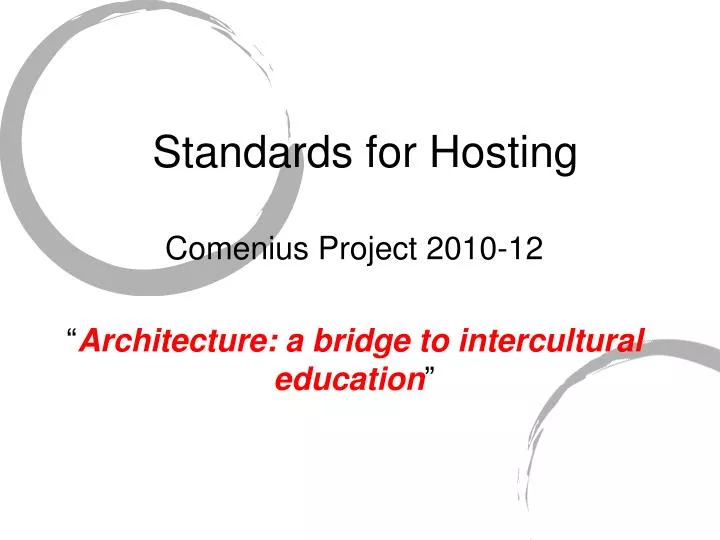 standards for hosting