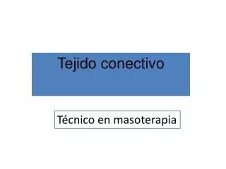 tejido conectivo