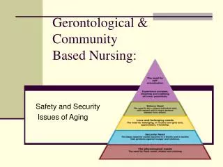 Gerontological &amp; Community Based Nursing: