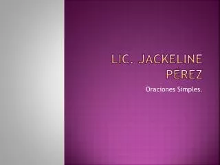 lic jackeline p rez