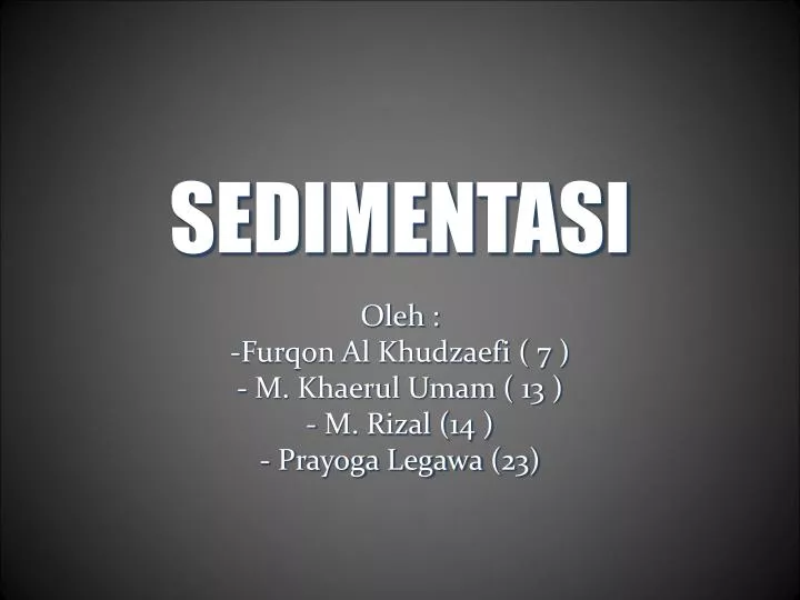 sedimentasi
