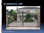 Automatic gate openers - slide 1