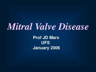 Mitral Valve Disease