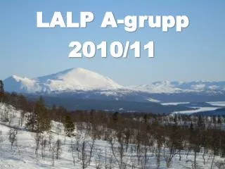 lalp a grupp 2010 11