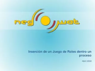 inserci n de un juego de roles dentro un proceso