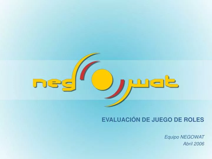 evaluaci n de juego de roles