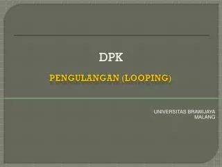 pengulangan looping