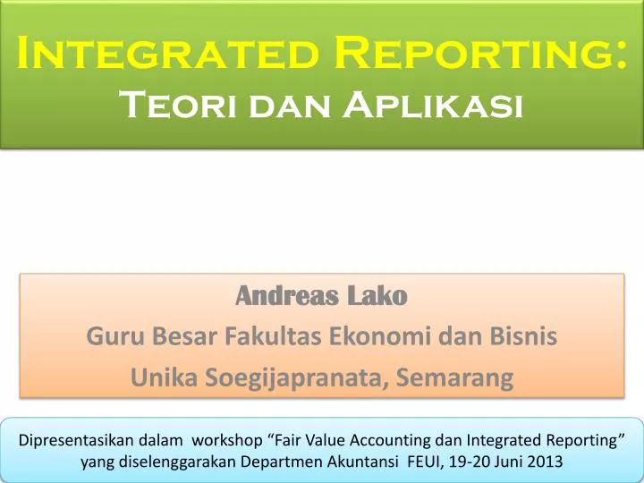 integrated reporting teori dan aplikasi