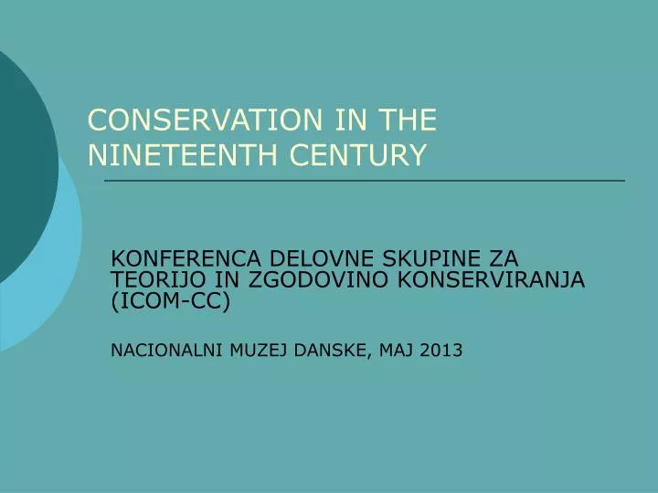 conservation in the nineteenth century