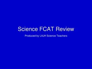 Science FCAT Review