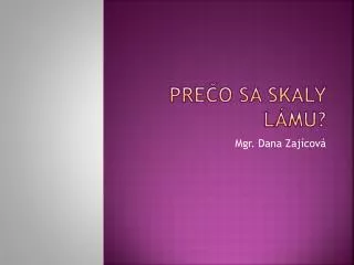 pre o sa skaly l mu
