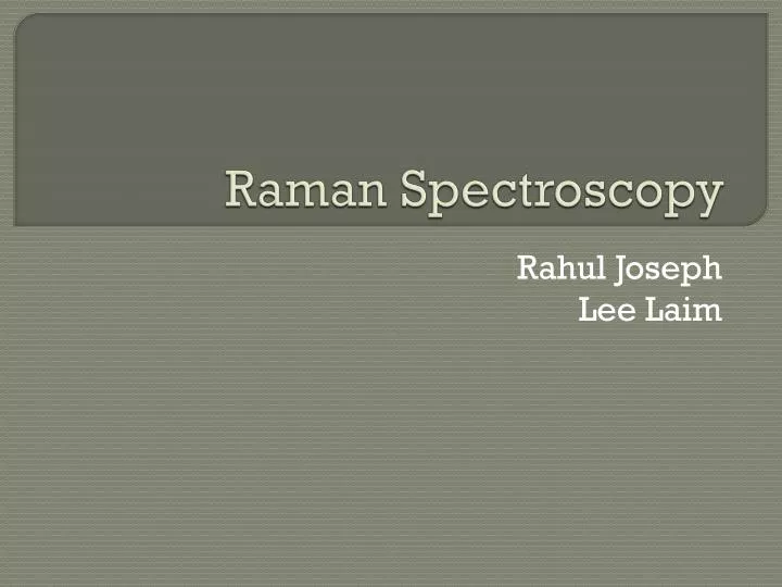 raman spectroscopy