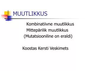 muutlikkus