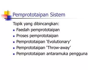 pemprototaipan sistem