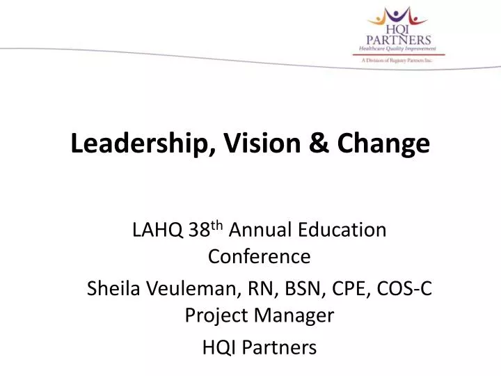 leadership vision change