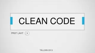 CLEAN CODE