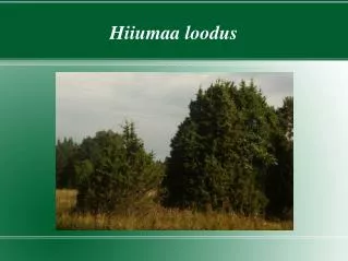 hiiumaa loodus