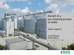 Benefit of a pre-cleaning process at intake - slide 1