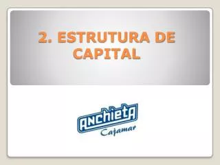 2 estrutura de capital