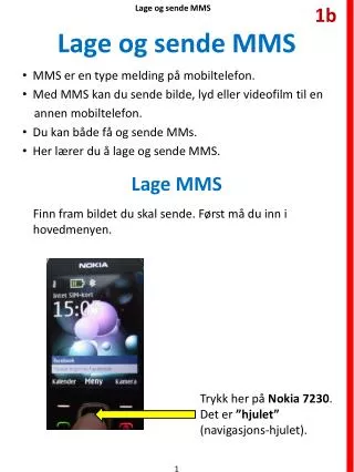 lage og sende mms