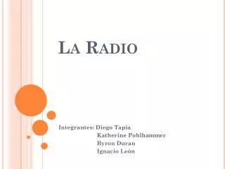la radio