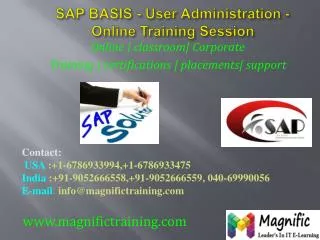 sap basis user administration online training session