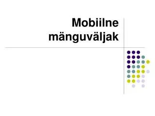 Mobiilne mänguväljak