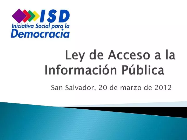 ley de acceso a la informaci n p blica