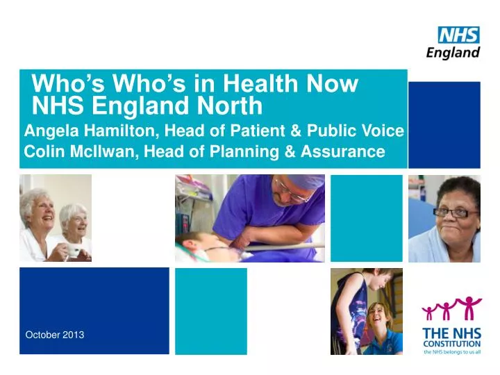 who s who s in health now nhs england north