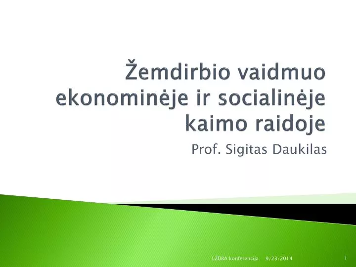 emdirbio vaidmuo ekonomin je ir socialin je kaimo raidoje