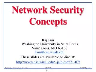 Network Security Concepts