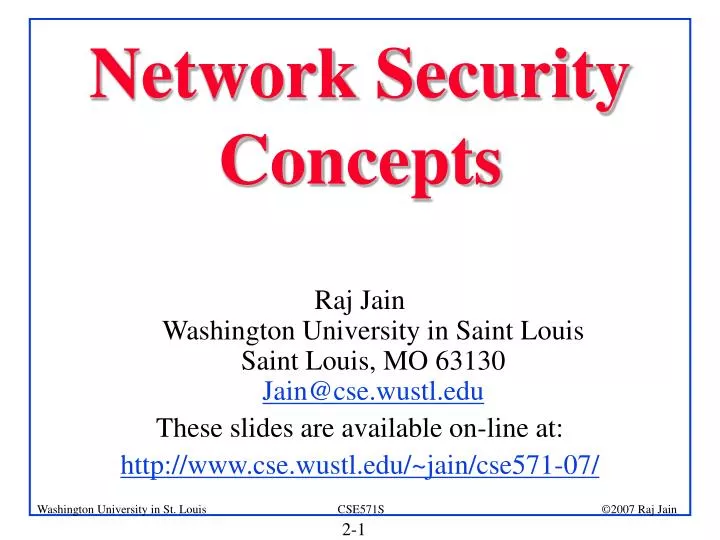 network security concepts