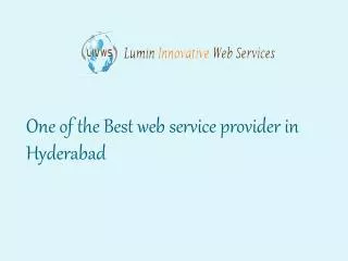 The Best Web Service Providers in Hyderabad