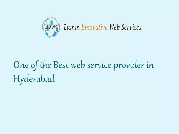 one of the best web service provider in hyderabad