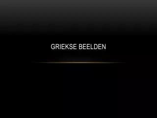 griekse beelden