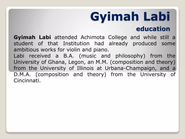 gyimah labi education