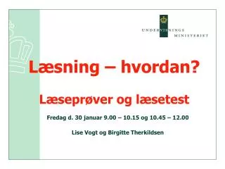 l sning hvordan l sepr ver og l setest