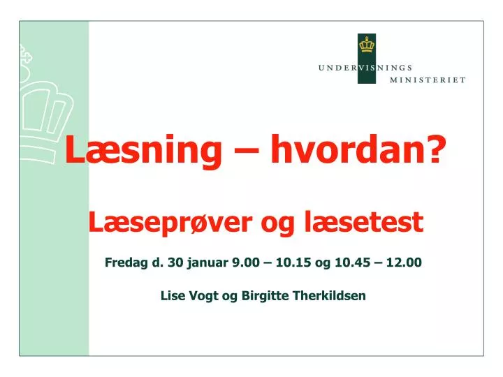 l sning hvordan l sepr ver og l setest