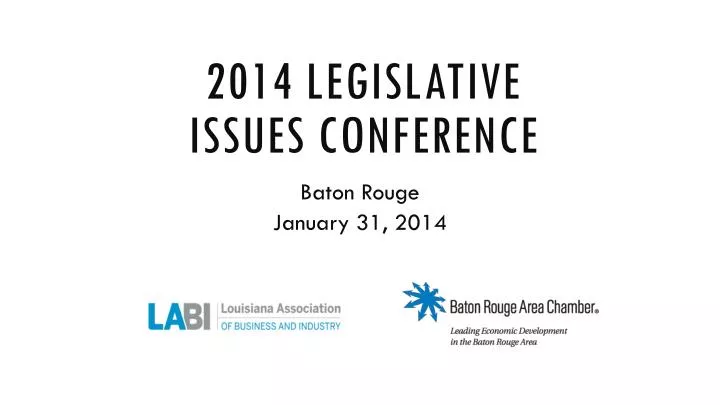 2014 legislative issues conference