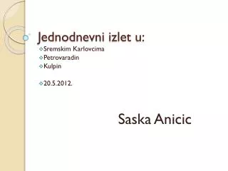 jednodnevni izlet u