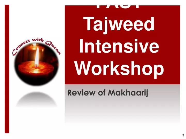 fast tajweed intensive workshop