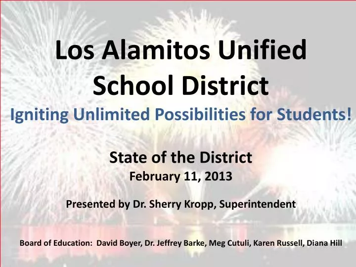 los alamitos unified school district igniting unlimited possibilities for students