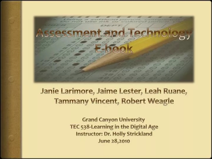 assessment and technology e book