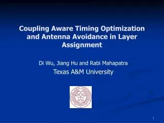 Coupling Aware Timing Optimization and Antenna Avoidance in Layer Assignment
