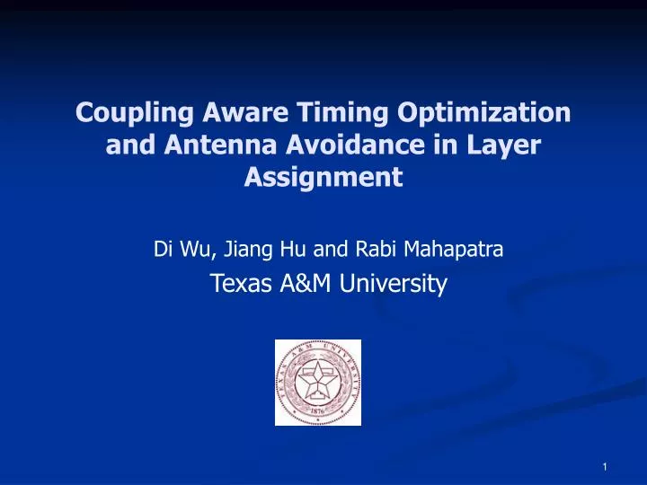 coupling aware timing optimization and antenna avoidance in layer assignment