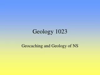 Geology 1023