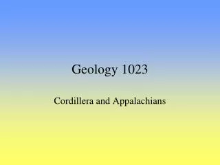 Geology 1023