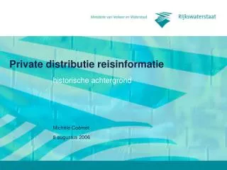 private distributie reisinformatie